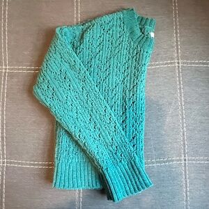 American Eagle Outfitters Teal Crewneck Sweater